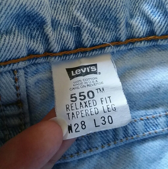 Authentic Vtg Cut-off Light Blue 550 Jean Shorts - Picture 5 of 5